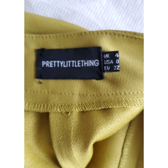 Olive High Waisted Tailored Cigarette Pant - Picture 3 of 7